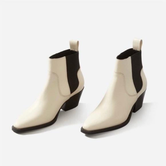 Everlane Western Boot Bone Size 8.5 - Picture 4 of 7